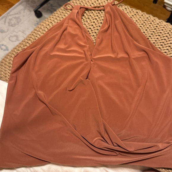 Rust Halter Top - Picture 2 of 3